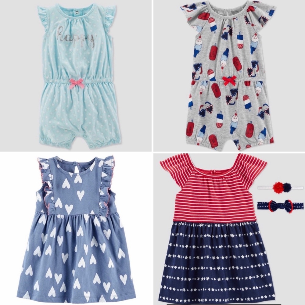 Baby Girls Carter's 3 Month Bundle NEW
